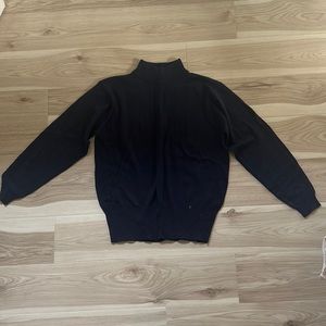 Navy turtleneck sweater